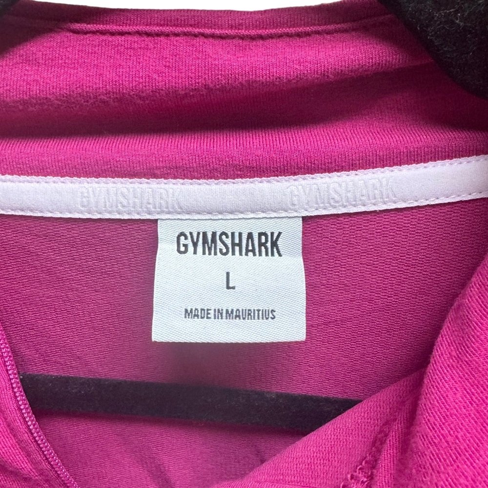 GYMSHARK | Size Large Crop Sweatshirt / QuarterZip | Pink | Excellent Condition! - Picture 5 of 5